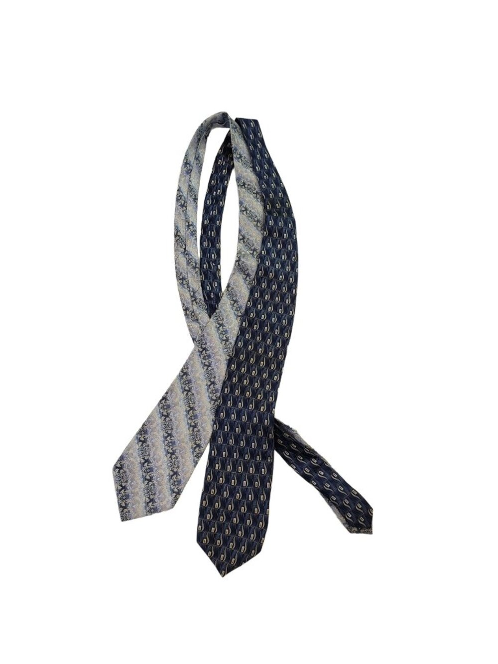 Bundle of 2 100% Silk Ties Pierre Cardin